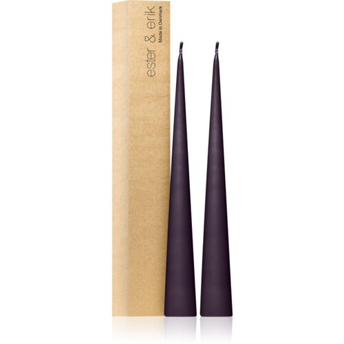 ester & erik cone candles muted mauve (no. 42) sveča 2x37 cm Cene