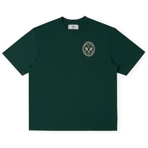 SANJO Majice s kratkimi rokavi Courtside T-Shirt - Green Zelena Cene