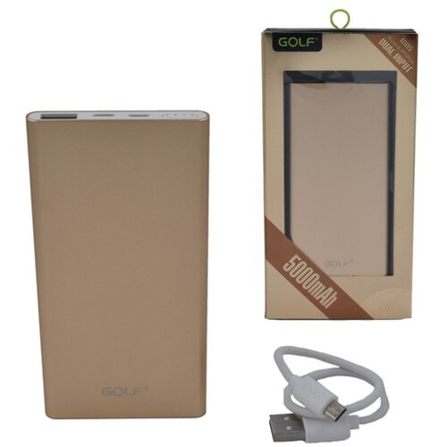  Power bank GOLF EDGE5 5000mAh zlatni 2xUSB Cene