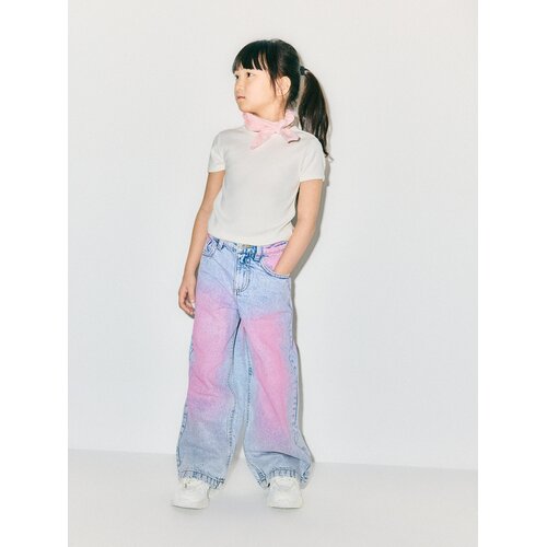 Reserved Traperice wide leg s ispiranjem - plava Cijene