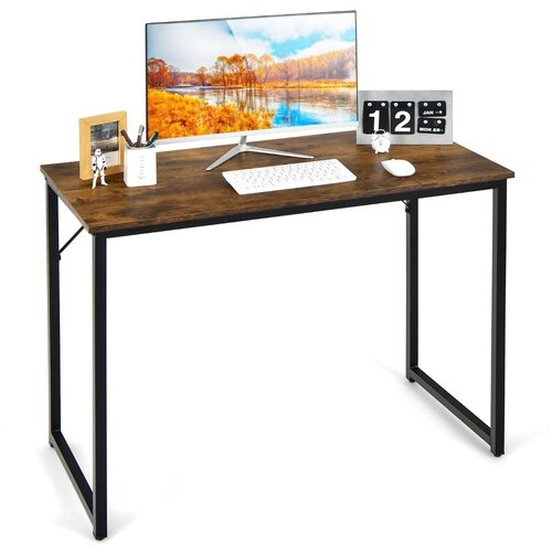 Costway Pisalna miza z jeklenim okvirjem 100 x 50 x 75 cm, (5000006976) Cene
