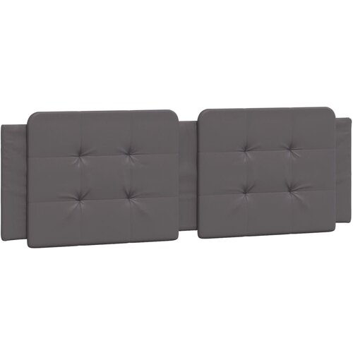 VidaXL Vzglavna stranica siva 160 cm umetno usnje, (21111408) Slike