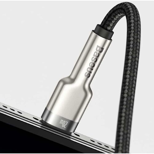 Baseus Data Cable Cafule Series Metal (CATLJK-B01) - Type-C to Lightning, 20W, 2m Slike