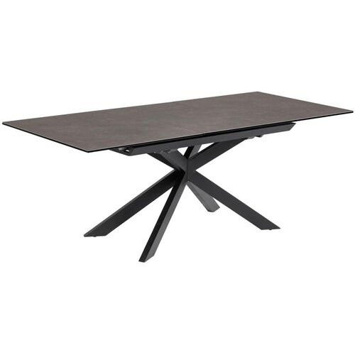 Kave Home Raztegljiva jedilna miza z dodatno plo&scaron;čo s keramično plo&scaron;čo 90x160 cm Atminda &ndash; Cene