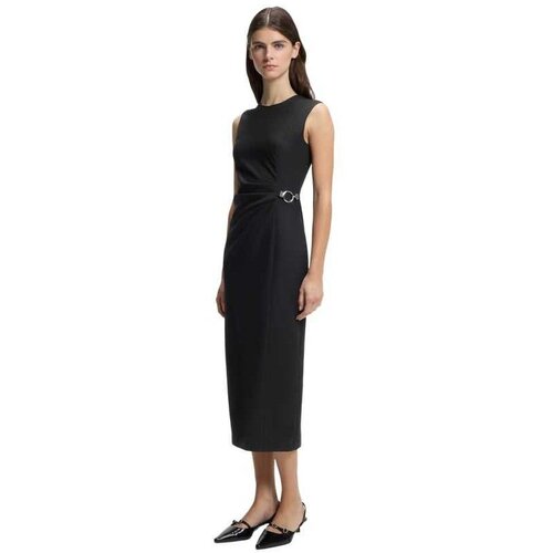 Hugo crna midi haljina Cene