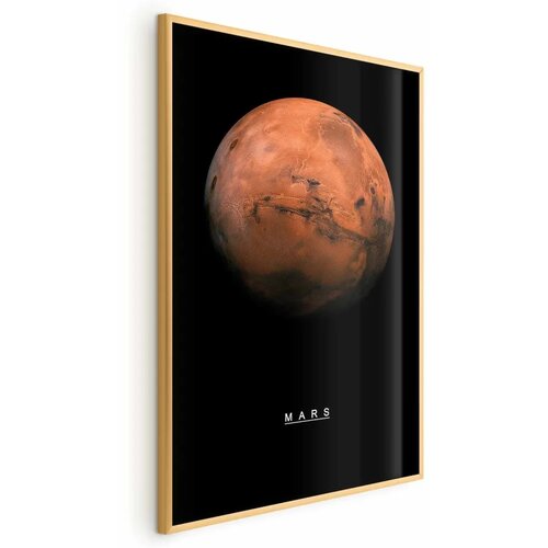 Plakat - Mars 60x90 Zlatni okvir Cene