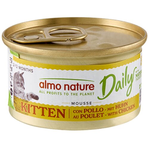 Almo Nature Kitten Daily Mousse konzerva - pi&amp;scaron;čanec - 85 g 24 x 85 g Slike