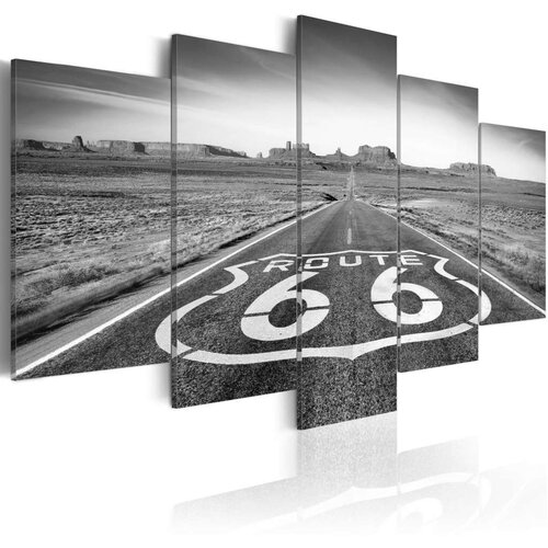  Slika - Route 66 - black and white 100x50 Slike