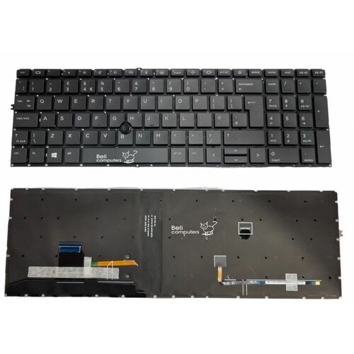 Xrt Europower tastatura za laptop hp elitebook 850 G7 G8 855 G7 G8 bez rama veliki enter Slike