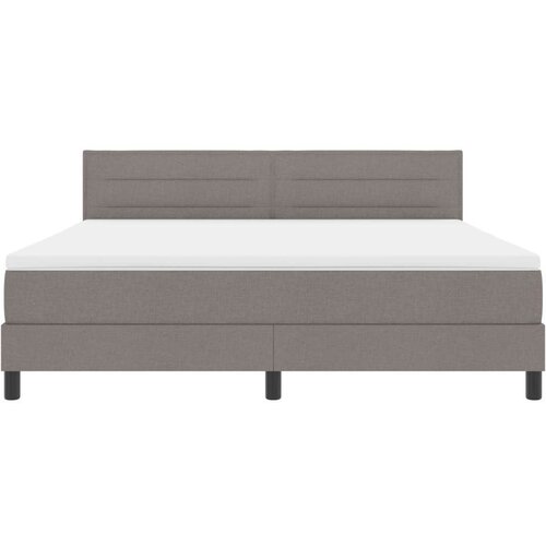  Krevet s podizačem i madracem taupe 180x200 cm tkanina Slike
