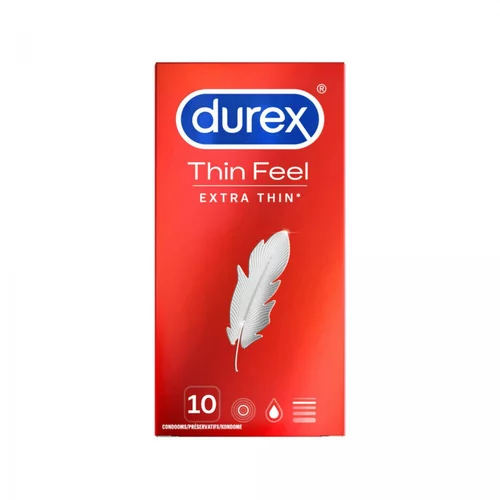 Durex Kondomi Thin Feel Extra Thin, 10 kom, (21098656)