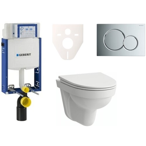 Geberit H8201500000001 Laufen Pro Nordic wc školjka s kompletom Kombifix 110.302.00.5 Sigma01 krom Cene