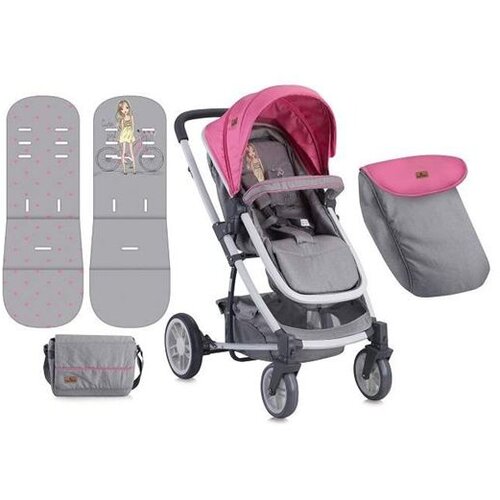 Lorelli Bertoni dečija kolica S-500 Rose &amp;amp;amp; Grey Girl Slike