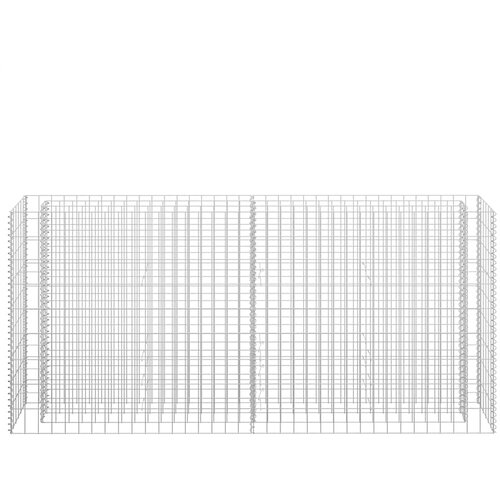  Gabionska sadilica od pocinčanog čelika 180 x 30 x 90 cm Slike