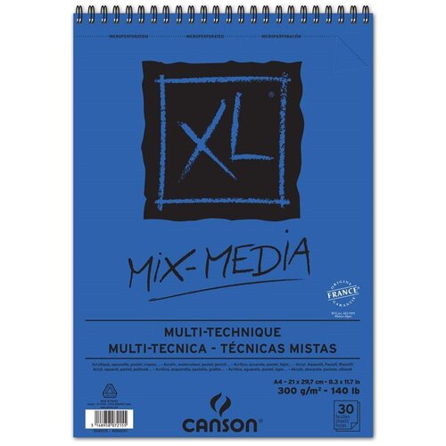 Canson Skicirka spirala XL Mix Media A4 300 g, 30 listna, (22005446) Cene