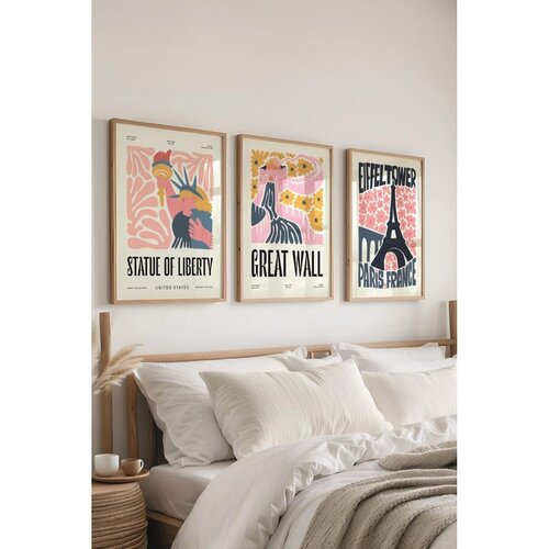 WALLXPERT Ç-300382 - 5070 višenamenski set dekorativnih slika (3 komada) Cene