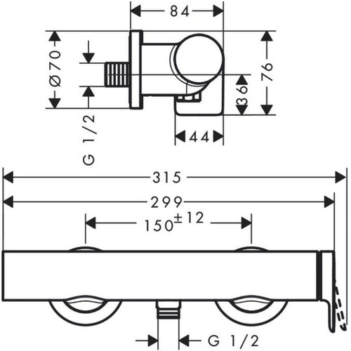 Hansgrohe 75620000 Vivenis stenska armatura za tuš Cene