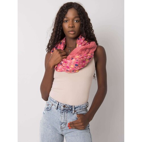 Fashion Hunters Dusty pink scarf with colored polka dots Cene