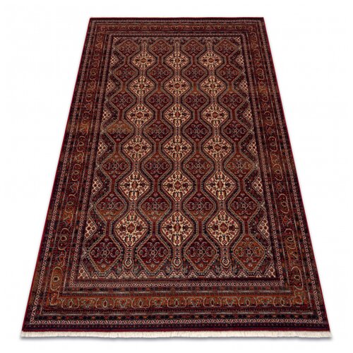 RugsX Volnena preproga KESHAN Čopki, Ornament, okvir orientalski 1256/53578 bordo / bež 80x145 cm, (5000176834) Cene