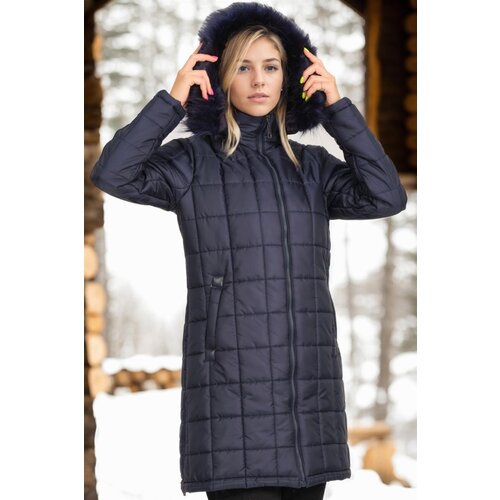 Dewberry Z6653 WOMEN'S COAT-DARK NAVY BLUE Cijene