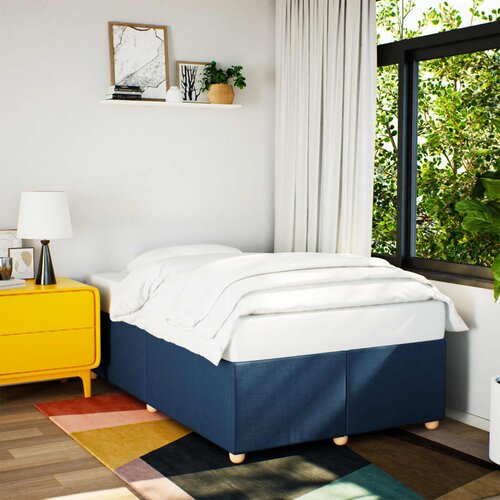 Furnova Posteljni okvir brez vzmetnice modra 120x200 cm tkanina, (21941878) Slike