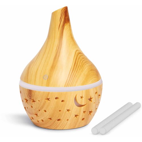Bewello USB RGB LED vlažilnik zraka - aroma difuzor za svetlobno terapijo - barva lesa - 300 ml, (20407668) Cene