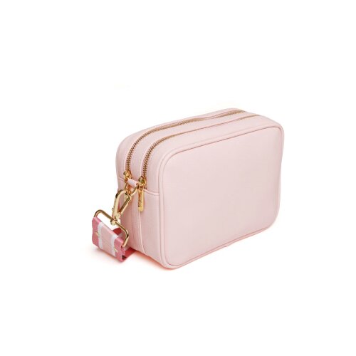 Fancy Metal Goods Ltd Alice Wheeler - Torba - Soho, Pastel Pink, Double Zipped Cene