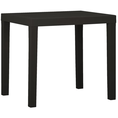 The Living Store Vrtna miza antracitna 79x65x72 cm plastika - Vrtna Miza, (21462818) Cene