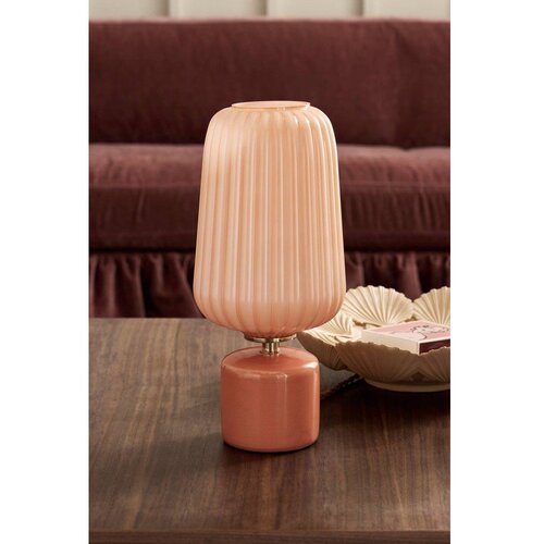 Ellos Home Rožnato-oranžna steklena namizna svetilka (vi&amp;scaron;ina 40 cm) Daria &amp;ndash; Slike