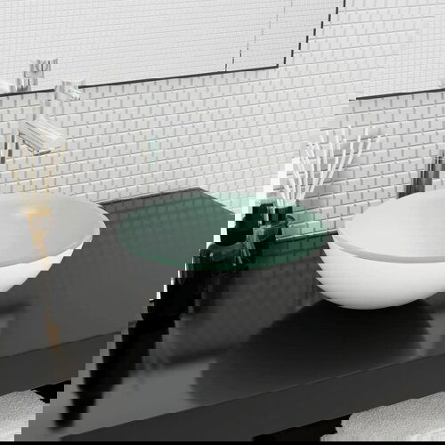 vidaXL Umivalnik kaljeno steklo 30x12 cm bel Cene