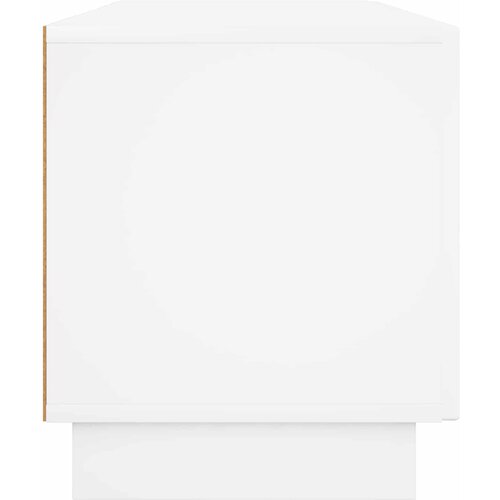  TV stalak 140 x 34,5 x 40 cm Bijela visokog sjaja Slike
