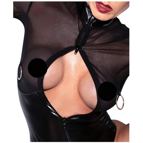 Noir Handmade - sjajno-prozirni bodi (crni) - M Slike