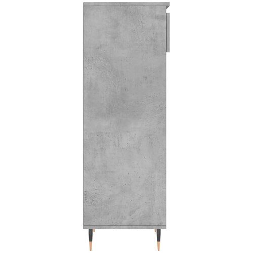  Ormarić za cipele boja betona 40x36x105 cm konstruirano drvo Siva Slike