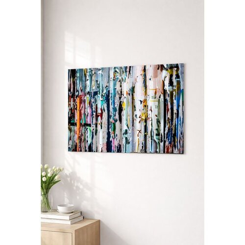 WALLXPERT Artmtlpnt13-2030 Multicolor Decorative Metal Painting Cene