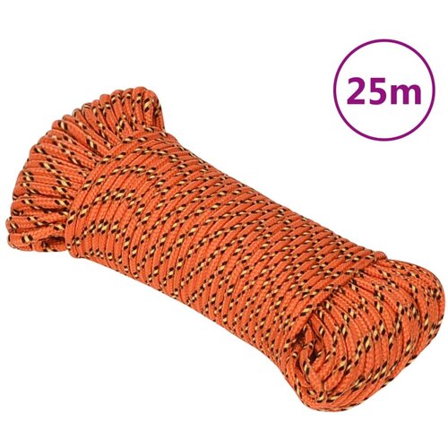 vidaXL Brodski konop narančasti 5 mm 25 m od polipropilena Cijene