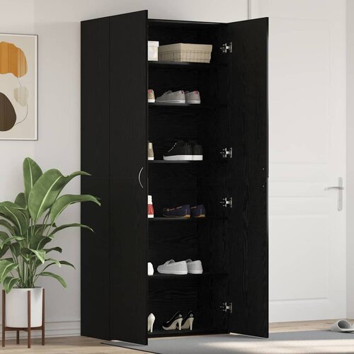  Ormar za cipele Crna 80 x 35.5 x 180 cm Konstruirano drvo Cijene