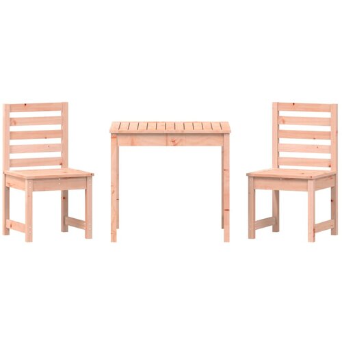  3-dijelni vrtni bistro set od masivnog drva duglazije Slike