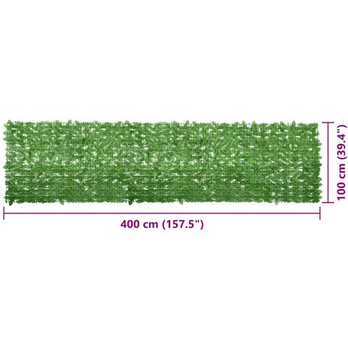  zastor sa zelenim li&amp;scaron;ćem 400 x 100 cm Slike
