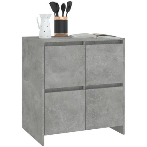  Komode 2 kom siva boja betona 70 x 41 x 75 cm konstruirano drvo Slike