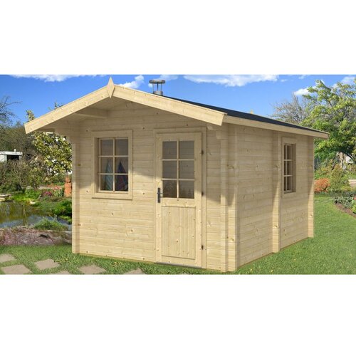 Male kuće Sauna kućica JOONAS 300 &times; 400 cm sa &scaron;indrom Cijene