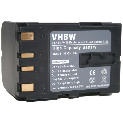 VHBW Baterija BN-V408 za JVC DV1800 / DVL100 / ZR30, 1600 mAh