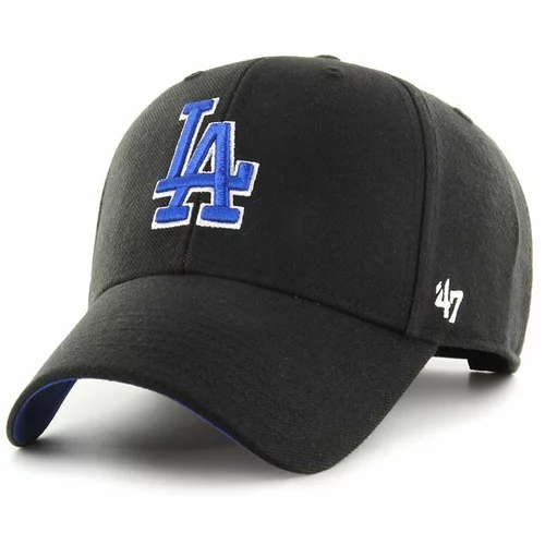 47 Brand Kapa s primesjo volne MLB Los Angeles Dodgers črna barva