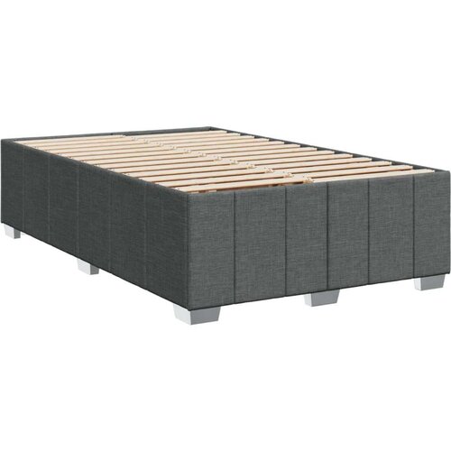 vidaXL Box spring postelja z vzmetnico temno siva 120x190 cm blago Cene