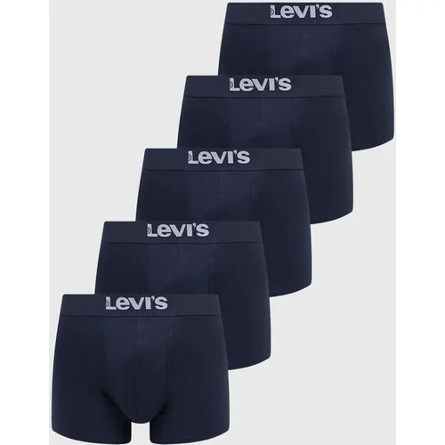 Levi's Boksarice 5-pack moški, mornarsko modra barva