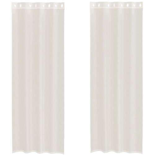 vidaXL Voile zavjese s ušicama 2 kom krem 140x300 cm Cene