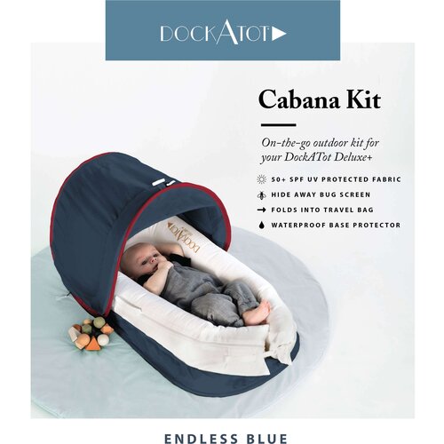 DockATot Za&amp;scaron;čita pred soncem in mrčesu Deluxe+ Endless Blue Slike