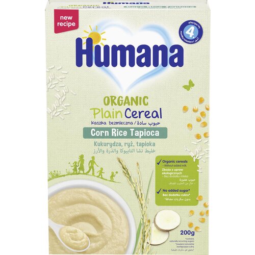 Humana organska bezmlečna ka&amp;scaron;a, sa kukuruznim pirinčem, 200g Slike