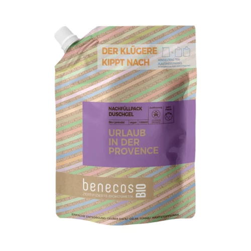 Benecos benecosBIO gel za prhanje "Urlaub in der Provence" - 1.000 ml