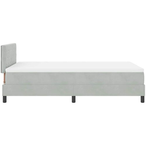  LED Box Spring Krevet Svijetlo siva 120 x 200 cm Bar&amp;scaron;un Slike
