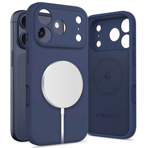 POSNETI MEDIJI SILIKONSKI OVITEK TECH-PROTECT ZA IPHONE 17 PRO MAX MAGSAFE Z ZAŠČITO V TEMNO MODRI BARVI, (5000259361) Cene